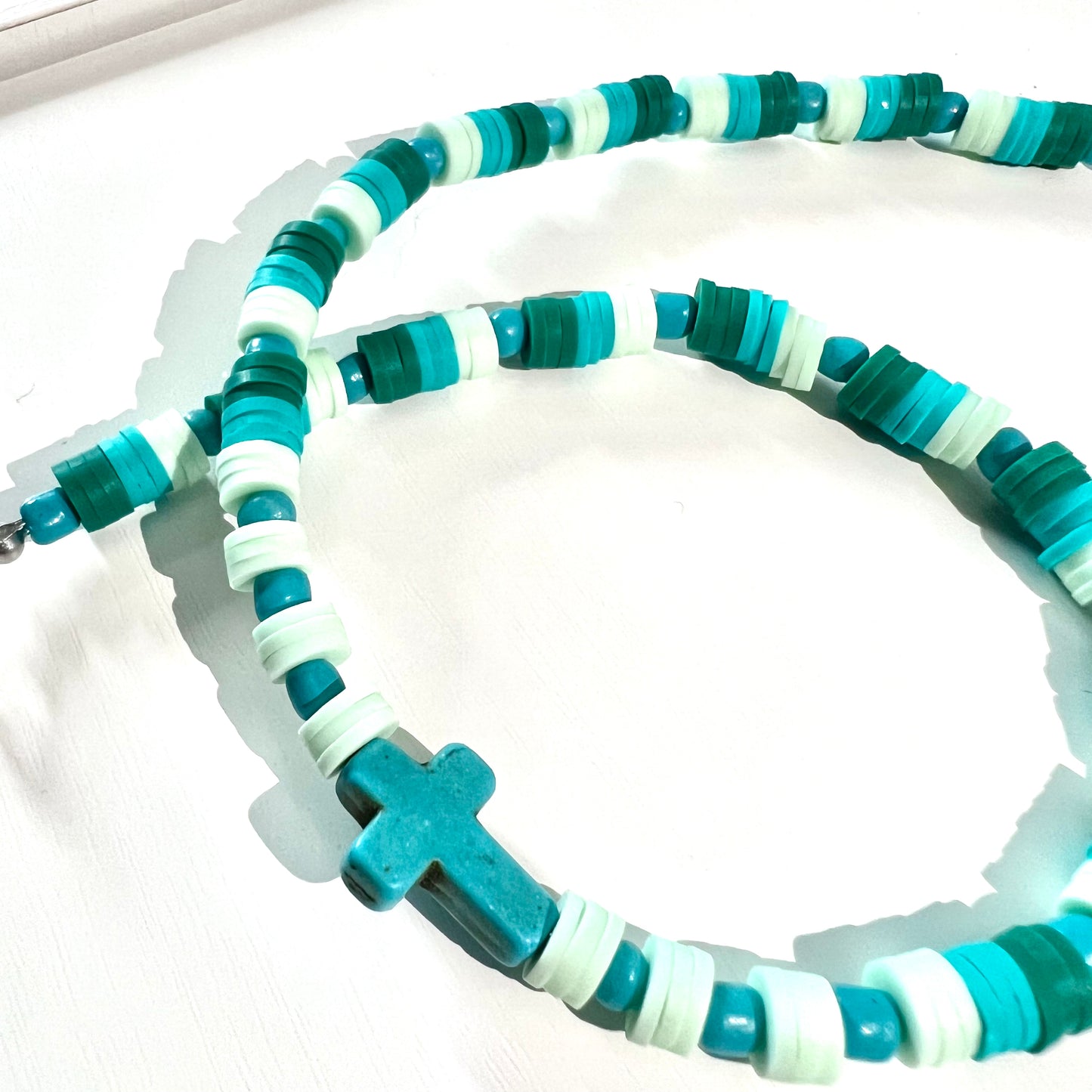 "A-CROSS" handmade choker style necklace