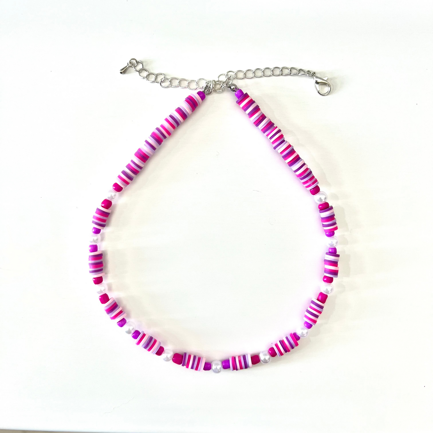 "BUBBLEGUM" choker style bead necklace