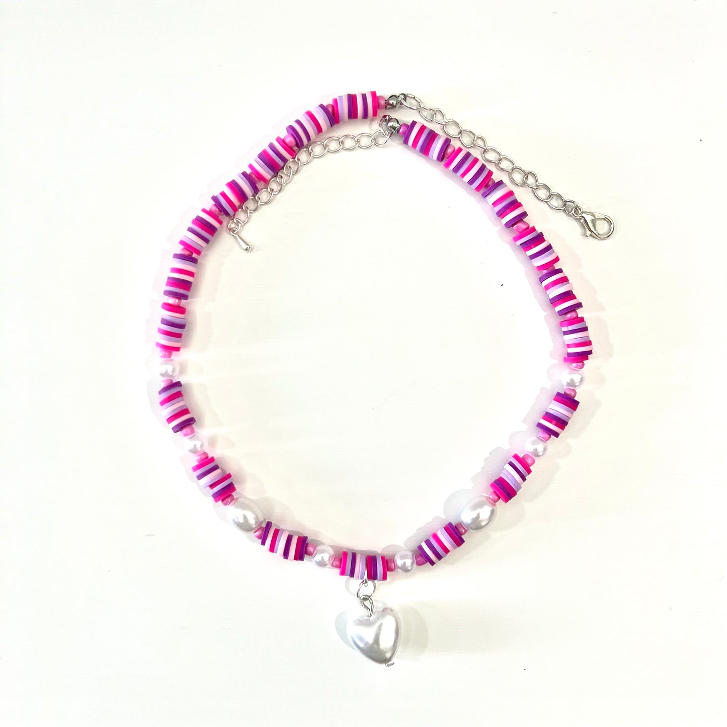 "BUBBLEGUM LOVE" handmade choker style necklace