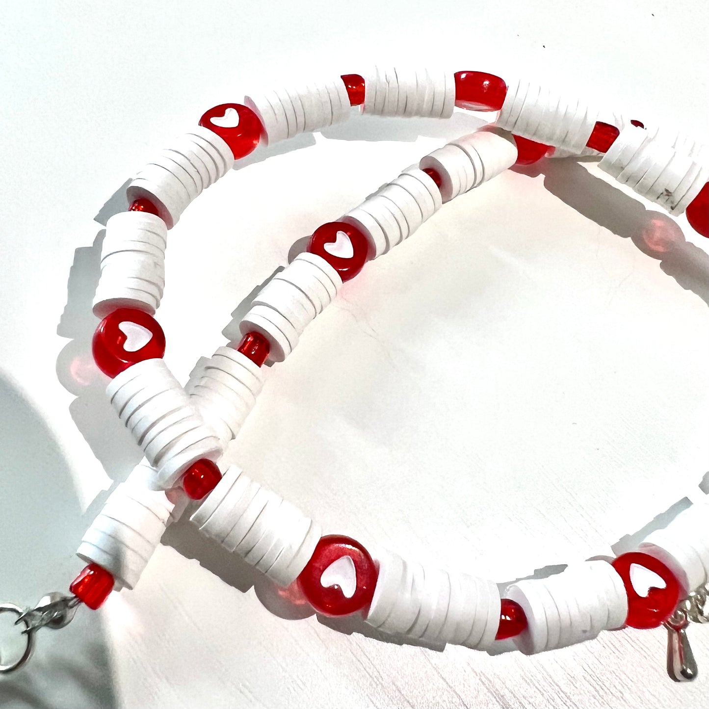 "IN LOVE" handmade choker style necklace