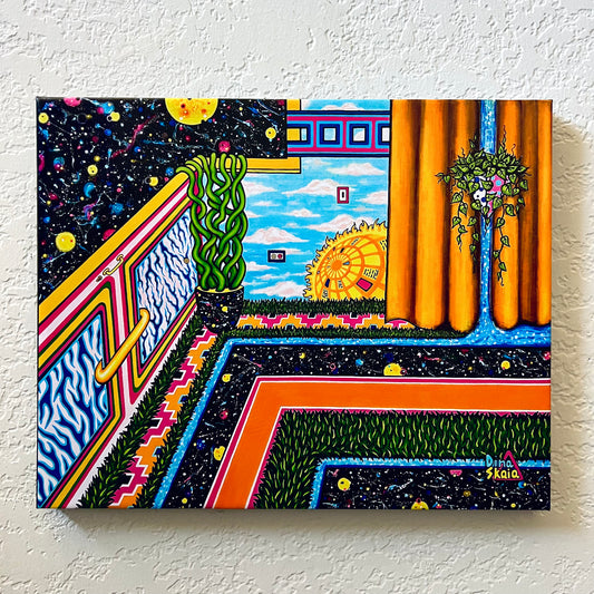 "LIVING SPACE" - artwork printed on canvas 16x20"